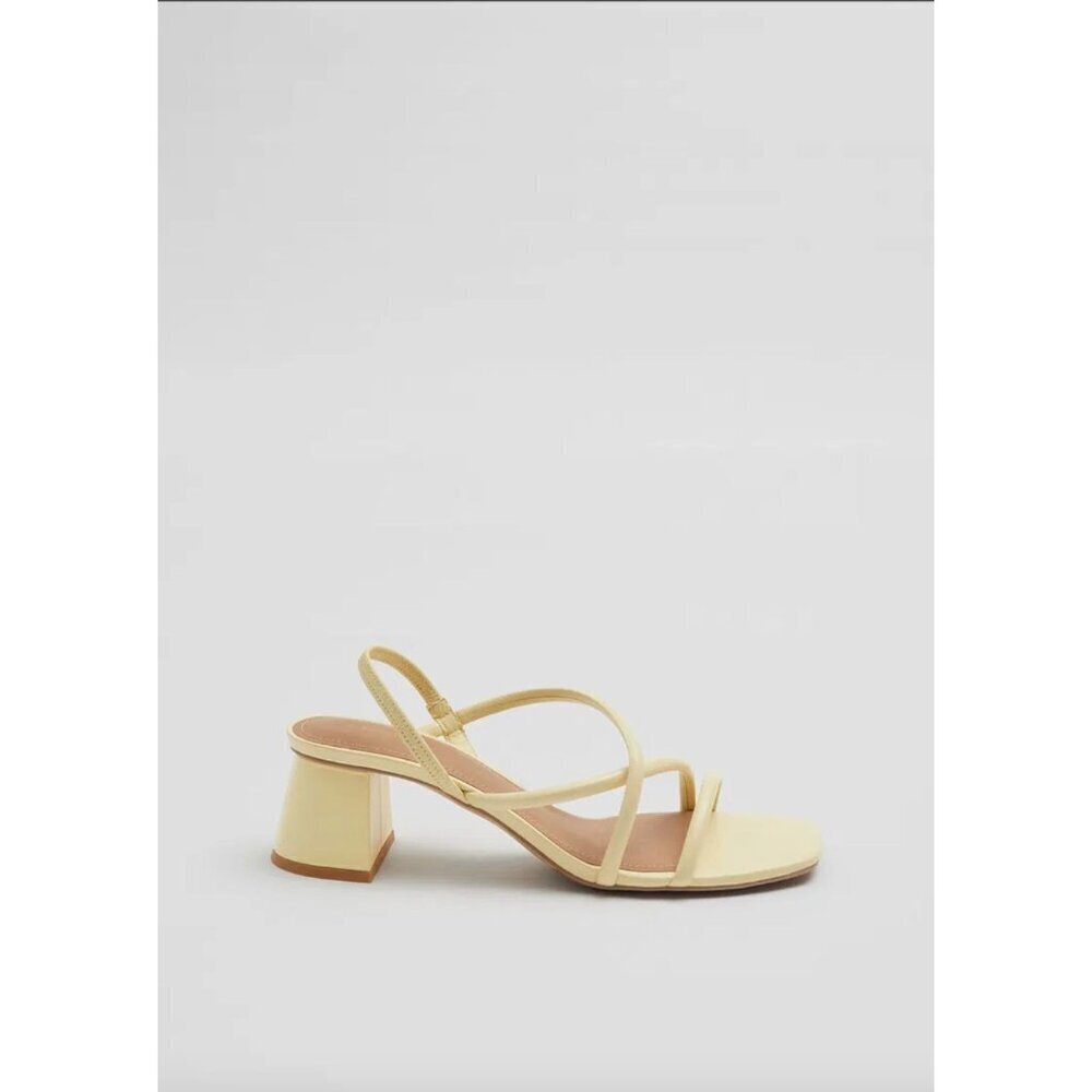 & OTHER STORIES Helena Sandal Yellow Womens Size 35 US 4